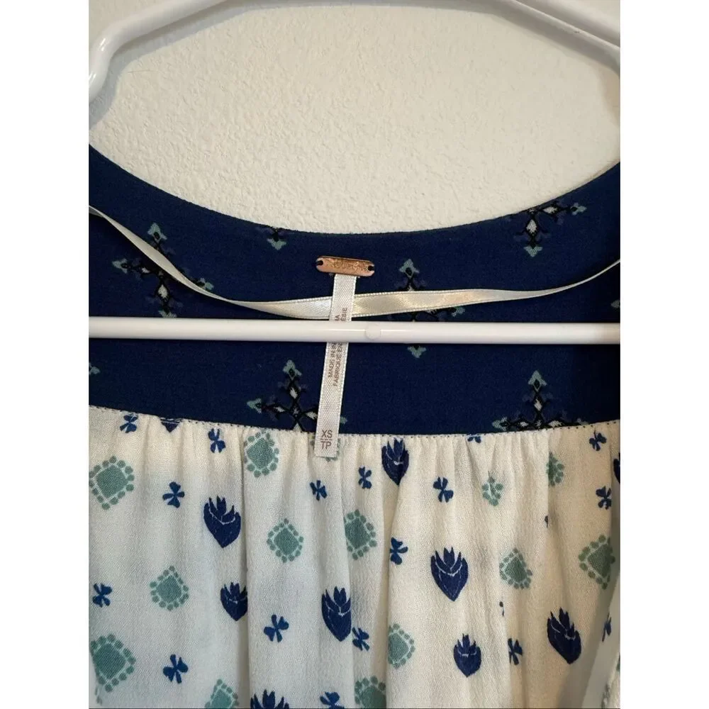 Free People Where We Roam Floral Top